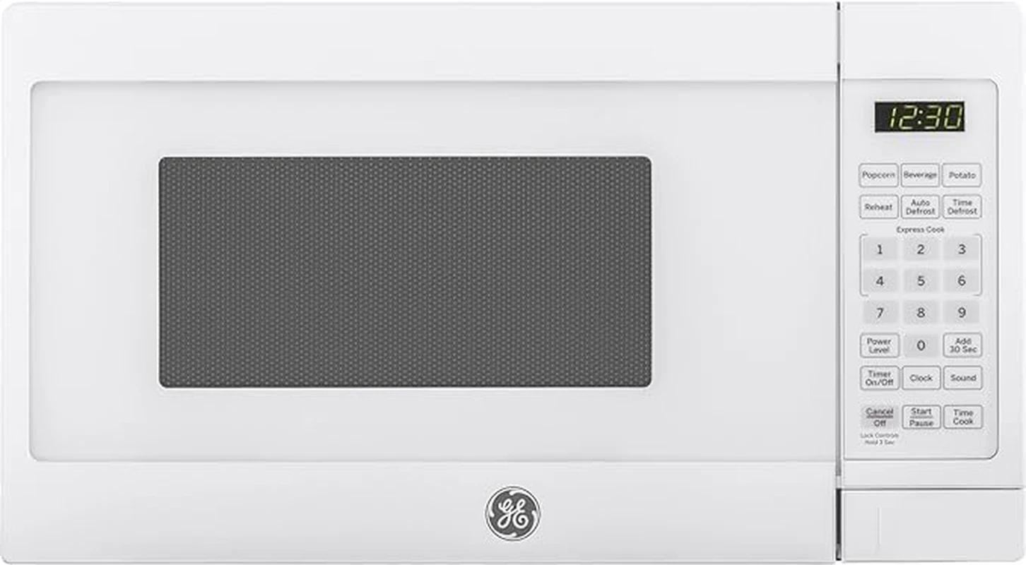 700W Microwave Oven with 6 Auto Settings & Child-Lock, 0.7 Cu. Ft, White