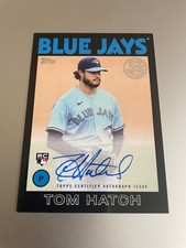 TOM HATCH -  2021 TOPPS UPDATE SERIES 1986 STYLE RC AUTOGRAPH  BLACK /199