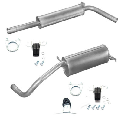 Auspuff  MSD ESD Topf + Montagesatz fur Skoda Fabia I II  1.4 8V 16V 6Y2 6Y3 542