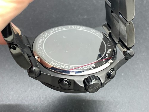 MICHAEL KORS MK-8279 CHRONOGRAPH 24 HOURS DUAL TIME DATE S/S QUARTZ MEN'S WATCH | eBay