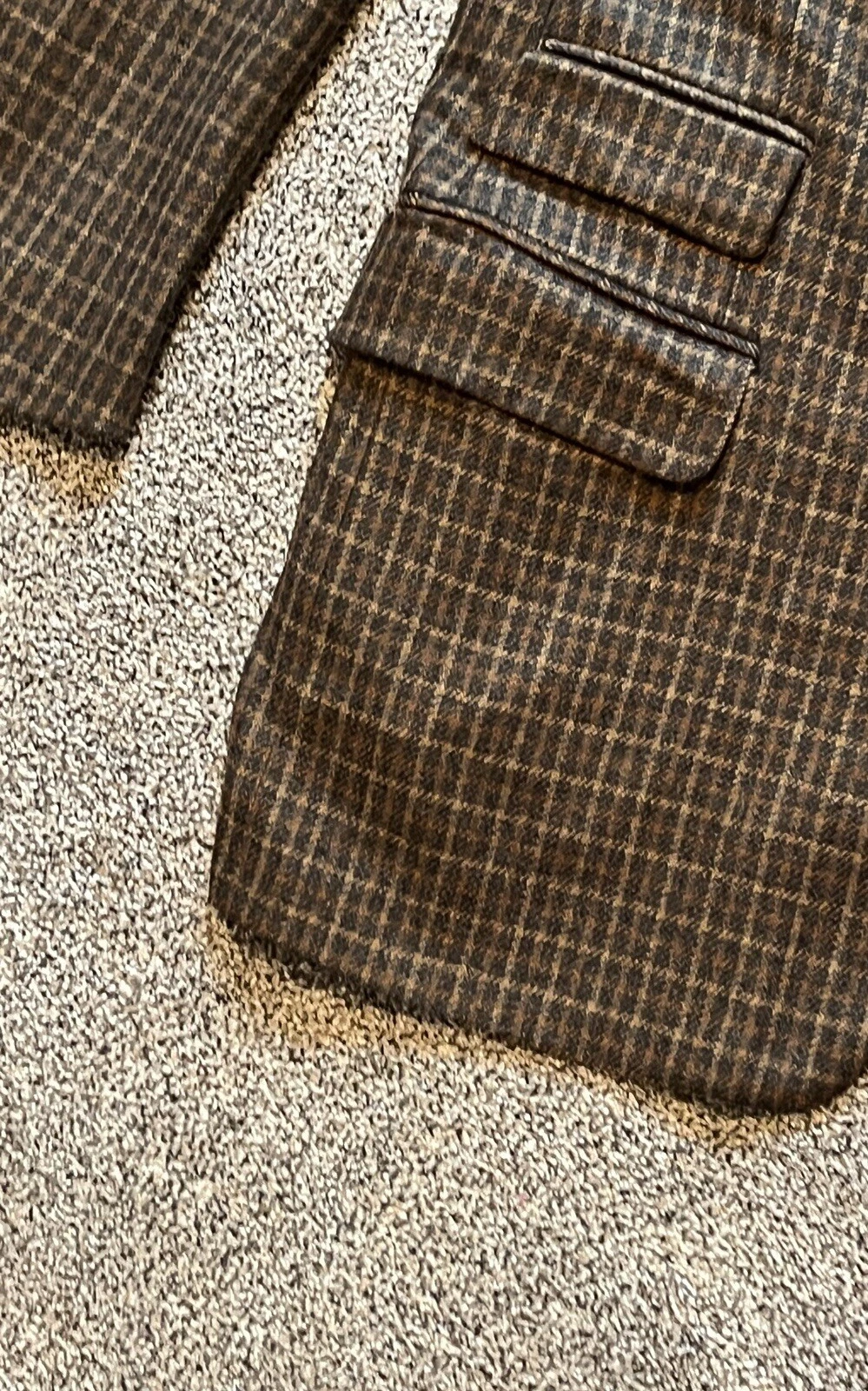 Cappotto sportivo blazer monopetto vintage anni 90 Gucci 100% cashmere a quadri taglia 52