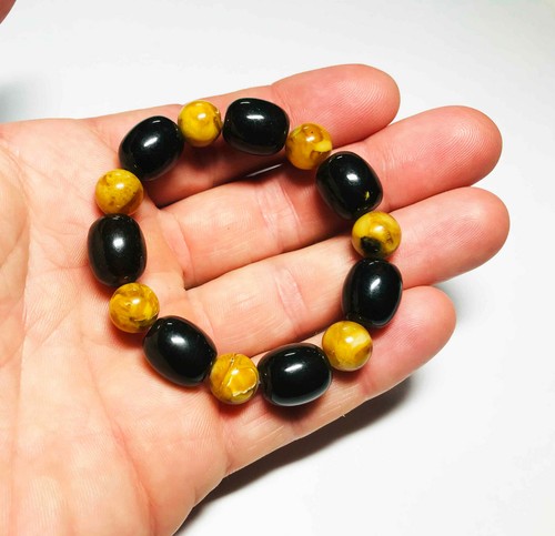 Natural Baltic Amber bracelet colorful 