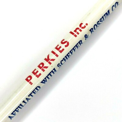 1966 Scheffer & Rossum Perkies Jim Dandy Line Advertising Jumbo Wood Pencil G19