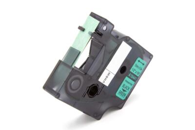 Schriftband Vinyl für Tyco T107M Schwarz/Grün 12mm 5,5m