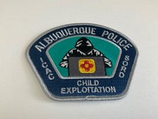 Blue Gray Teal Back Albuquerque Police ICAC Child Exploitation State New Mexico