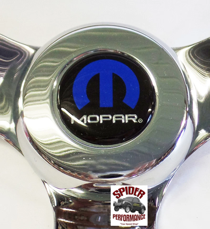 1970-1987 Dodge D pickup van steering wheel MOPAR 13 1/2" MUSCLE CAR CHROME - Image 3 of 4