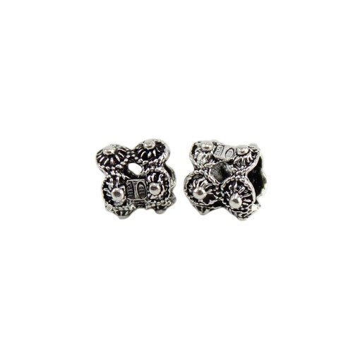 Charm (pendentif) Pour Bracelet En Argent Sarde - Filigrane Bouton Avec Onyx - Filu & Trama - Neuf