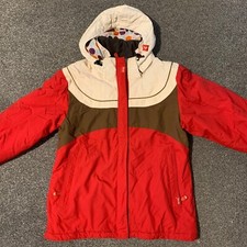 Quiksilver Roxy Snowboard Ski Jacket X Series Size 4 Uk 12 Red Womens 