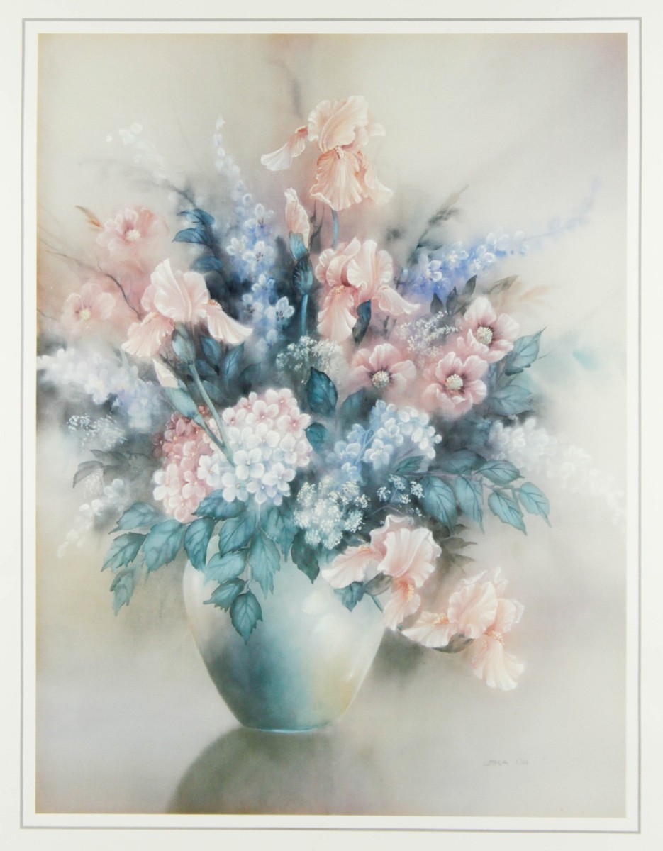 Lena Liu Imperial Graphics Large Flowers in Vase Painting 24 x 36
