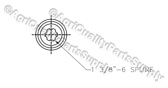 RNページ WOODS Shear bolt drive-line assembly PTO Shaft 1037883