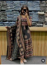 Pakistani Beautiful Anarkali Suit Indian Party Wear Kurta Pant Dupatta Set Dress