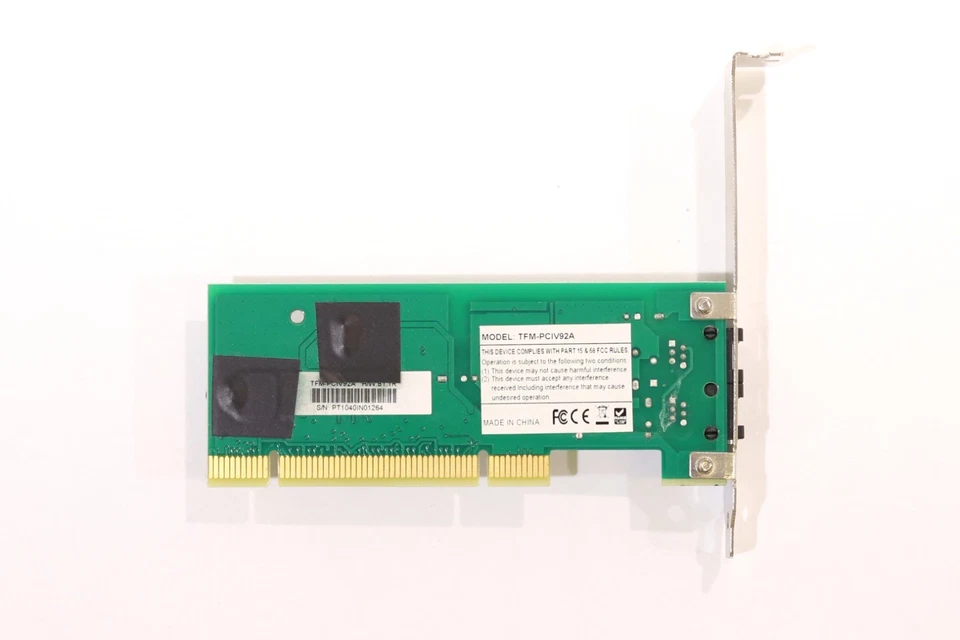 TRENDnet 56k High Speed Internal PCIe Data/FaxVoice/Modem Card P/N: TFM-PCIV92A - Image 4 of 4