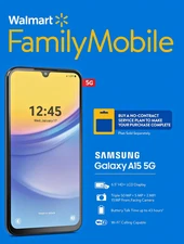 Samsung Galaxy A15 5G 64GB Black Family Mobile Locked Prepaid Smartphone - New
