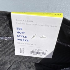 APT.9 Premier Flex Extra-Slim Fit Black Dress Pants Stretch Wrinkle Resistant