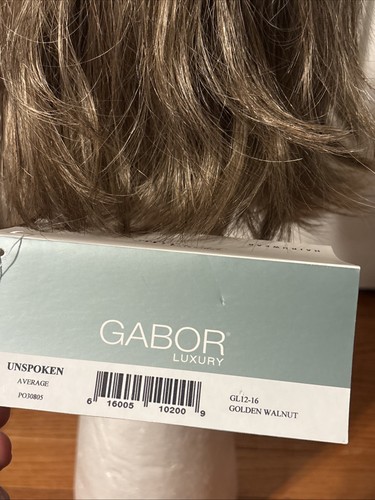 UNSPOKEN Wig by GABOR-GL12/16, Golden Walnut Lace Front, Mono Part, New/Open Box - Picture 2 of 7