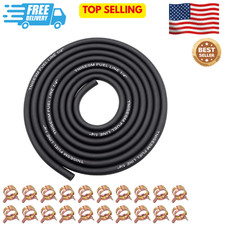1/4 Inch ID Fuel Line Hose 10Ft  20 Hose Clamps for Small Gas Engines