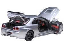 Nissan Nismo R34 GT-R Z-TUNE RHD (Right Hand Drive) Silver Metallic 1/18 Model C