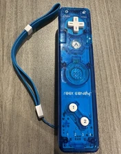Rock Candy Nintendo Wii U Video Game Remote Controller Clear Blue