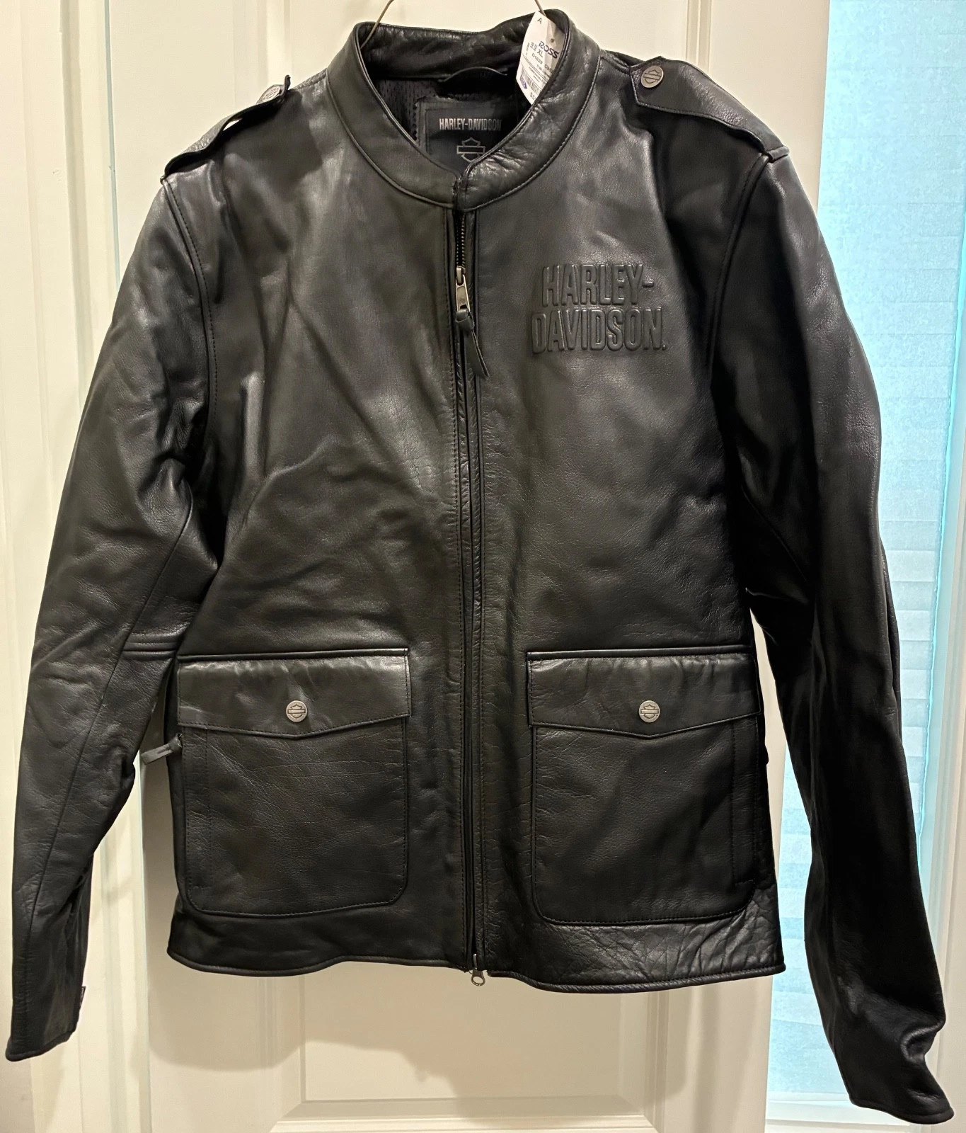 Harley-Davidson Captains Modular Buffalo Leather Jacket XL Black 98022-23VM NWT image 2