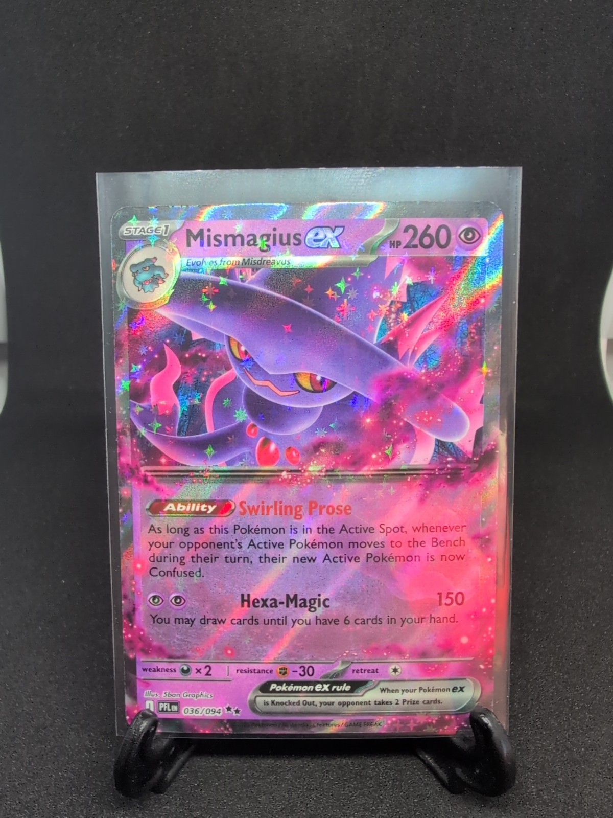 Mismagius ex 036/094 Me02: Phantasmal Flames Holo