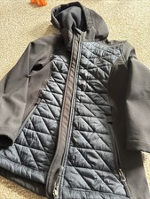 Reebok Kids Light Black Zip Up Jacket Size Medium 10/12