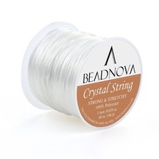 BEADNOVA 1mm Elastic Stretch Crystal String C...
