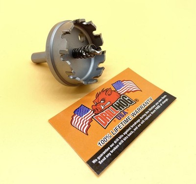 3'' Carbide Tipped Hole Saw 3'' Hole Cutter TcT Tip 3 Holesaw Drill Hog  Warranty