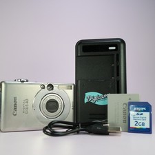 Canon Digital Camera IXUS 40 4.0MP Silver Tested Full Working Set