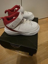 Jordan sneaker boots numero 22 (etichetta 23,5) bianco rosso top cade piccolo vera pelle