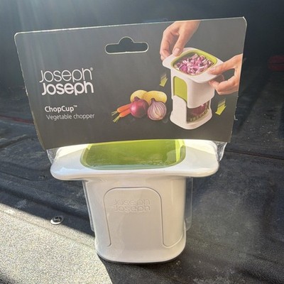 Joseph Joseph ChopCup Manual Vegetable Chopper White Green Dishwasher Safe