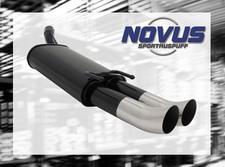 NOVUS Sportauspuff Gruppe N ESD 2x 76 mm Renn-Look für Opel Tigra A