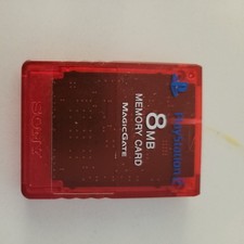Karta pamięci PlayStation 2 PS2 8 MB OEM Sony Magic Gate czerwona ładna!