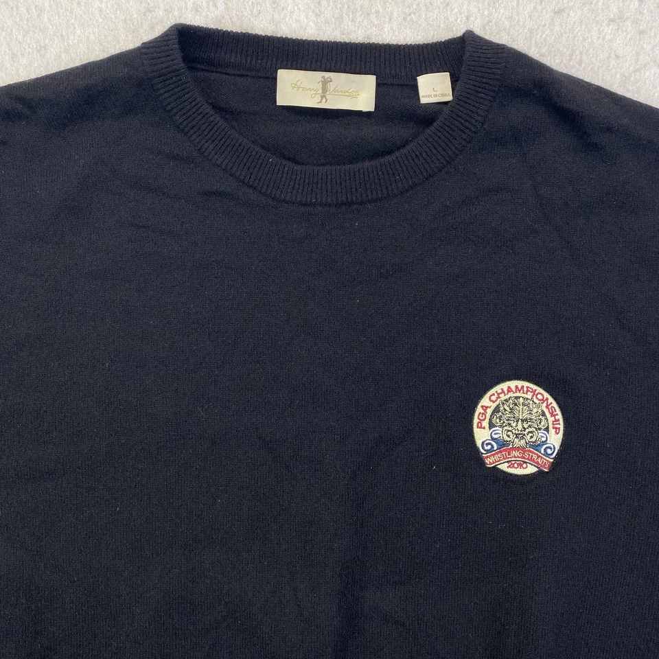 PGA Championship Cashmere Sweater Mens Large Black Whistling Straits 2010 Golf - Image 2 of 4