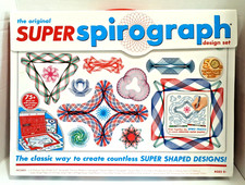 Super Spirograph Design Set 50th Anniversary Edition 75 Pieces COMPLETE