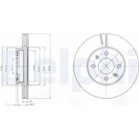 2X Delphi BG4096 Bremsscheibe FüR Hyundai KIA I20 Accent RIO PB PBT MC JB