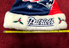 New England NE Patriots NFL Holiday Christmas Santa Hat & Stocking — photo 5