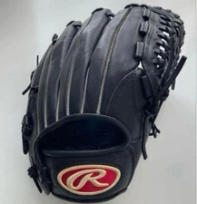 Rawlings Soft Leather Baseball Glove Black RGM10A Player Preferred Used
