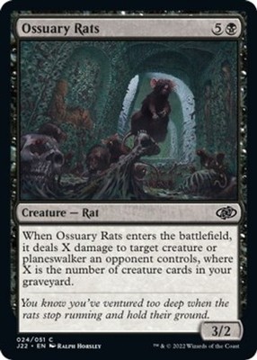 Ossuary Rats [J22 - 24] Common NM Jumpstart 2022 MTG