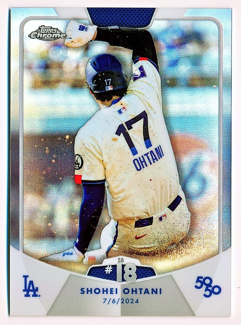 2024 Topps 50/50: Shohei Ohtani - Shohei Ohtani #45 Refractor for