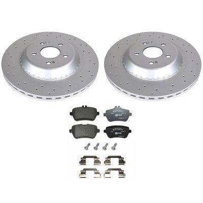 Wagner Rear Rotors Hella Low-Met Disc Brake Pads Kit For W222 S450 C217 S560