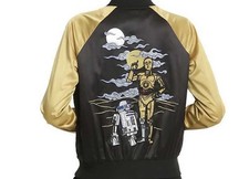 New XS Her Universe x Star Wars 40TH anniversary droids souvenir bomber jacket