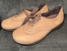 SAS Walk Easy Shoes Women’s 7 N Chocolate Nubuck Walking Sneakers Made in USA