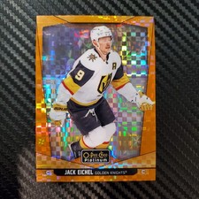 Jack Eichel Orange Checkers 13 /25 2024-25 OPC Platinum 26 Vegas Golden Knights
