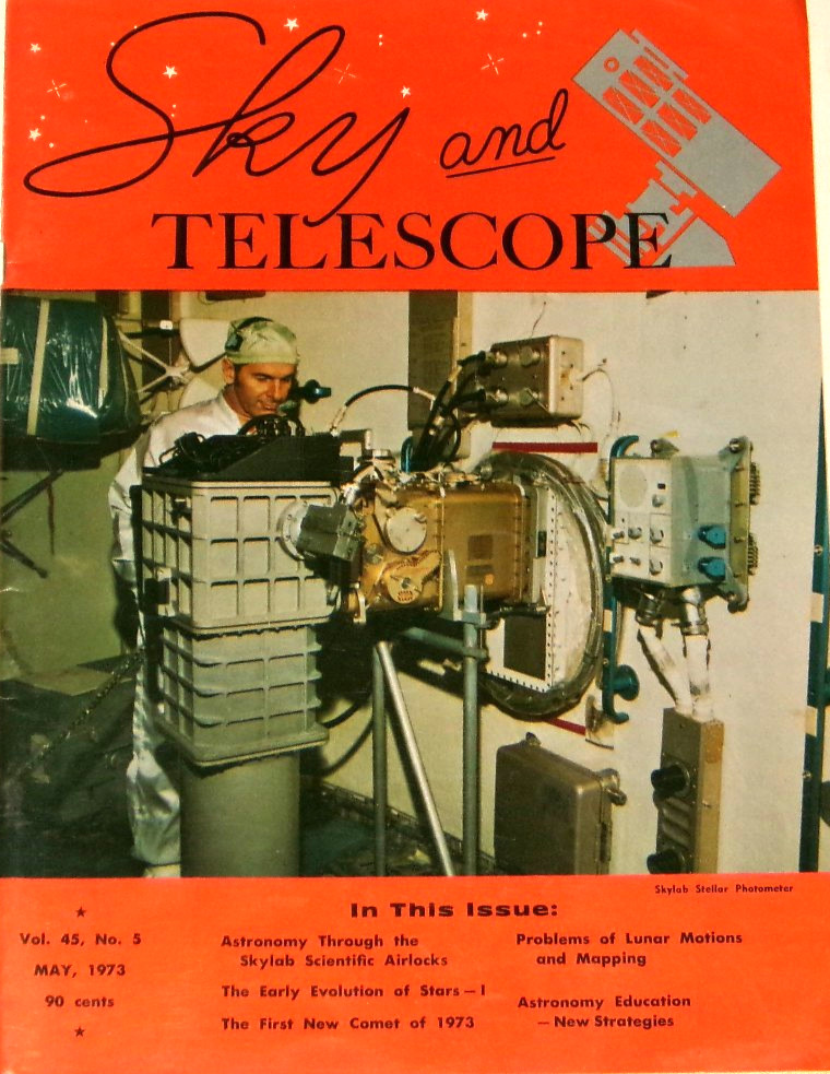 Sky and Telescope May 1973 Skylab Evolution of Stars Lunar Motions NF-