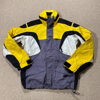 Vintage Helly Hansen Skijacke Herren Small Mehrfarbig Ski Shell Regenmantel