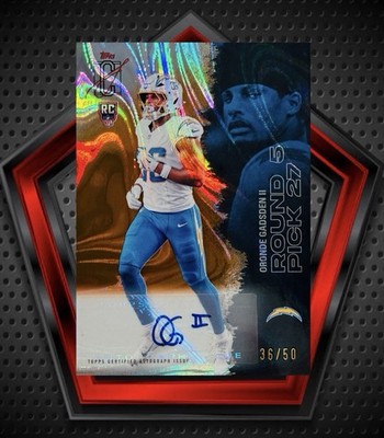 Oronde Gadsden II RC *36/50* Auto 2026 Topps Signature Orange #227 Chargers NFL