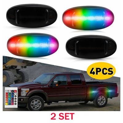 BC3Z15442B LED Side Marker Lights RGB 8X For Ford F350 Super Duty 2011-2021 2022