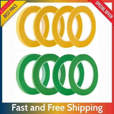 4 Rolls Automotive Fine Line Tape   1/16, 1/8, 1/4, 1/2 Inch Paint Masking Tape.