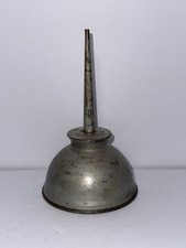 Vintage Eagle Oil Can 6" USA Mini Thumb Pump Mechanical Machine Oiler Antique