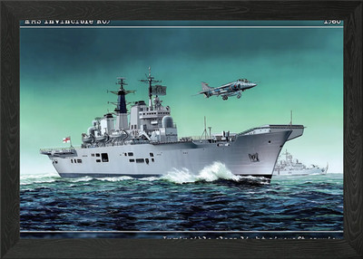 HMS Invincible R05 Träger gerahmtes Wandbild Poster Leinwanddruck Bild